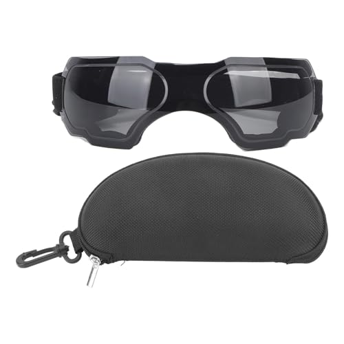 Hundebrillen Windschutz UV -Schutzhund Sonnenbrille für mittelgroße Hunde im Freien im Freien gehen (Schwarz) von plplaaoo