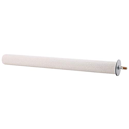 Weiße Vogel Papageienbarsch Stehbar Schleifen Werkzeuge Haustiere Spielzeug Für Käfig (2,5 * 30cm), Premium Qualität Material, Einfache Installation, Schnabel Schleifen, (plplaaooPQCRhUu-01) von plplaaoo