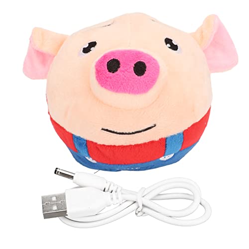 plplaaoo Pet Bouncing Ball USB Rechargeable Interactive Washable Cartoon Pig Plush Sound Electronic Toy for Puppy Exercise plplaaoo Pet Bouncing Ball USB Rechargeable Interactive Washable Cartoon Pig Plush Sound Electronic Toy for Puppy Exercise von plplaaoo
