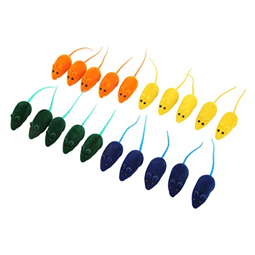 plplaaoo Quietsch-Spielzeug, interaktiv, 4 Farben, lindert Stress, Quietschspielzeug, Katzenspielzeug, Haustier-Katzen, 20 Stück plplaaoo Quietsch-Spielzeug, interaktiv, 4 Farben, lindert Stress, Quietschspielzeug, Katzenspielzeug, Haustier-Katzen, 20 Stück von plplaaoo