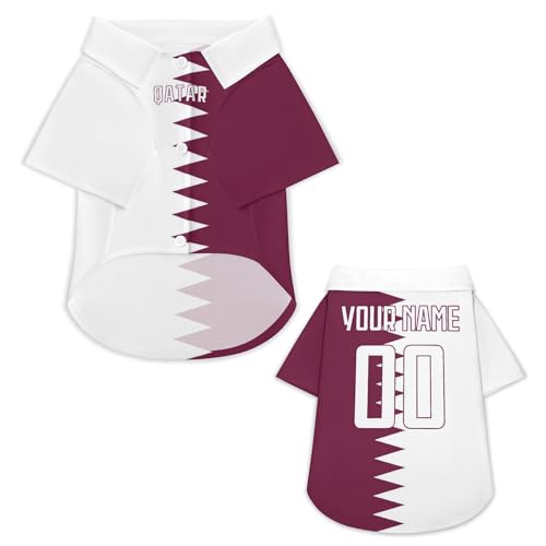Personalisierbares Hundetrikot mit Name & Nummer – Fußballtrikot im Nationalstil für Hunde & Katzen, XS–6XL – Individuelle Hundekleidung für kleine große Haustiere, Geschenk für Tierliebhaber & Fans Personalisierbares Hundetrikot mit Name & Nummer – Fußballtrikot im Nationalstil für Hunde & Katzen, XS–6XL – Individuelle Hundekleidung für kleine große Haustiere, Geschenk für Tierliebhaber & Fans von pod4hockey