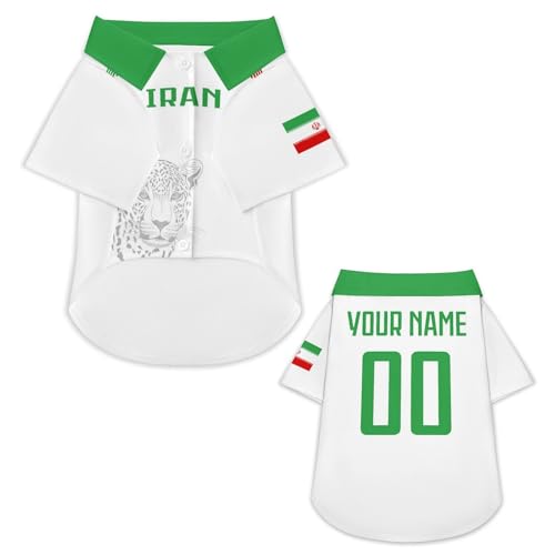 Personalisierbares Hundetrikot mit Name & Nummer – Fußballtrikot im Nationalstil für Hunde & Katzen, XS–6XL – Individuelle Hundekleidung für kleine große Haustiere, Geschenk für Tierliebhaber & Fans Personalisierbares Hundetrikot mit Name & Nummer – Fußballtrikot im Nationalstil für Hunde & Katzen, XS–6XL – Individuelle Hundekleidung für kleine große Haustiere, Geschenk für Tierliebhaber & Fans von pod4hockey