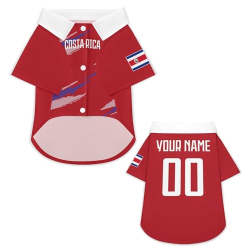 Personalisierbares Hundetrikot mit Name & Nummer – Fußballtrikot im Nationalstil für Hunde & Katzen, XS–6XL – Individuelle Hundekleidung für kleine große Haustiere, Geschenk für Tierliebhaber & Fans Personalisierbares Hundetrikot mit Name & Nummer – Fußballtrikot im Nationalstil für Hunde & Katzen, XS–6XL – Individuelle Hundekleidung für kleine große Haustiere, Geschenk für Tierliebhaber & Fans von pod4hockey
