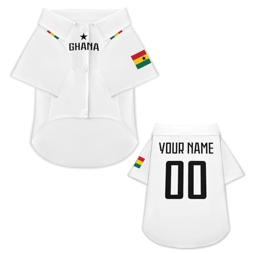 Personalisierbares Hundetrikot mit Name & Nummer – Fußballtrikot im Nationalstil für Hunde & Katzen, XS–6XL – Individuelle Hundekleidung für kleine große Haustiere, Geschenk für Tierliebhaber & Fans Personalisierbares Hundetrikot mit Name & Nummer – Fußballtrikot im Nationalstil für Hunde & Katzen, XS–6XL – Individuelle Hundekleidung für kleine große Haustiere, Geschenk für Tierliebhaber & Fans von pod4hockey