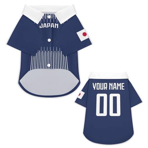 Personalisierbares Hundetrikot mit Name & Nummer – Fußballtrikot im Nationalstil für Hunde & Katzen, XS–6XL – Individuelle Hundekleidung für kleine große Haustiere, Geschenk für Tierliebhaber & Fans Personalisierbares Hundetrikot mit Name & Nummer – Fußballtrikot im Nationalstil für Hunde & Katzen, XS–6XL – Individuelle Hundekleidung für kleine große Haustiere, Geschenk für Tierliebhaber & Fans von pod4hockey