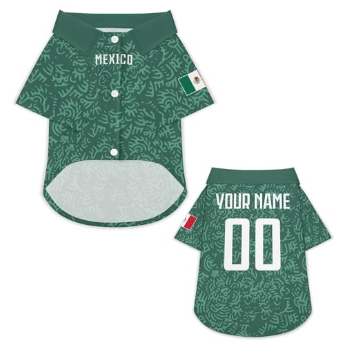 Personalisierbares Hundetrikot mit Name & Nummer – Fußballtrikot im Nationalstil für Hunde & Katzen, XS–6XL – Individuelle Hundekleidung für kleine große Haustiere, Geschenk für Tierliebhaber & Fans Personalisierbares Hundetrikot mit Name & Nummer – Fußballtrikot im Nationalstil für Hunde & Katzen, XS–6XL – Individuelle Hundekleidung für kleine große Haustiere, Geschenk für Tierliebhaber & Fans von pod4hockey