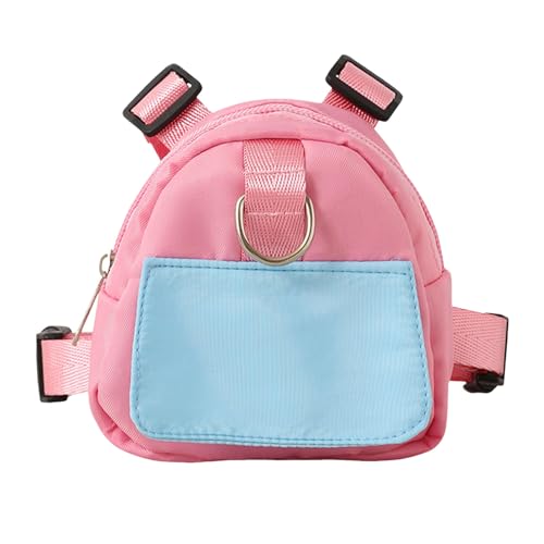 pofluany Haustier-Rucksack für kleine Hunde, modischer Haustier-Rucksack mit Geschirr, Halsband, Outdoor-Reisen, Welpen, Snack, Belohnungstasche, Hundetraining, Leckerli-Tasche, Aufbewahrungsrucksack von pofluany