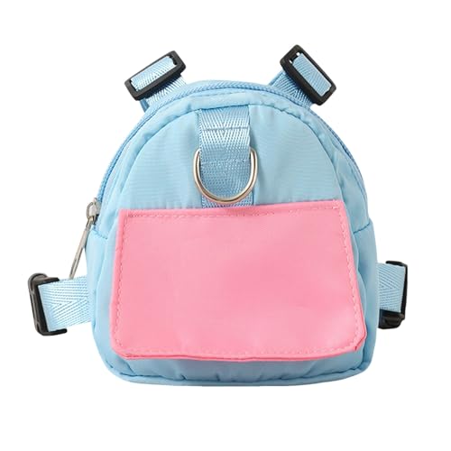 pofluany Haustier-Rucksack für kleine Hunde, modischer Haustier-Rucksack mit Geschirr, Halsband, Outdoor-Reisen, Welpen, Snack, Belohnungstasche, Hundetraining, Leckerli-Tasche, Aufbewahrungsrucksack von pofluany