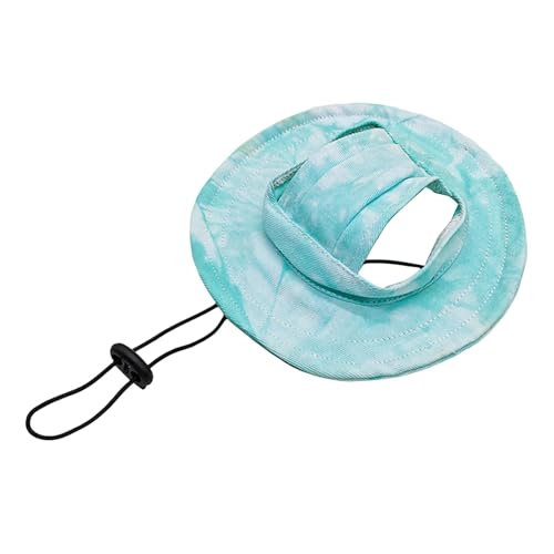 pofluany Haustierhut mit Ohrlöchern, Sonnenschutz, Baseballkappe, für Hunde, Welpen, Katzen, Sonnenhut, Fischerhut, Outdoor-Sonnenschutz, Haustierkappen für kleine und mittelgroße Katzen, Hunde, von pofluany