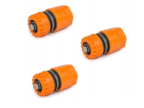 pokm toolsmarket 3 STK. Schlauch Kupplung 1/2 Zoll, Schnellkupplung mit Wasserstop, Schlauchverbinder Set für Gartenschlauch, Schlauchverbinder 1/2", Kupplung, Adapter für Gartenschlauch pokm toolsmarket 3 STK. Schlauch Kupplung 1/2 Zoll, Schnellkupplung mit Wasserstop, Schlauchverbinder Set für Gartenschlauch, Schlauchverbinder 1/2", Kupplung, Adapter für Gartenschlauch von pokm toolsmarket