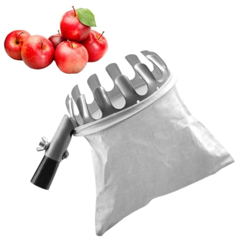 pokm toolsmarket - Obstpflücker ø16 cm, Apfelpflücker mit Baumwollbeutel, Obstpflücker für Kirschen, Obst Pflücker für Birnen und Pfirsichen, Äpfel Pflücker, Obstpflücker Kirschen von pokm toolsmarket