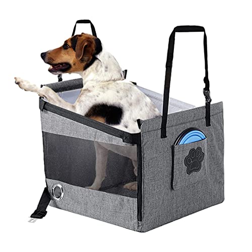 Autositz für Haustiere | Faltbares automatisches Welpennest - Haustier-Reisetasche mit Aufbewahrungstasche und verstellbaren Gurten für Vordersitze, Rücksitze Pologmase von pologmase