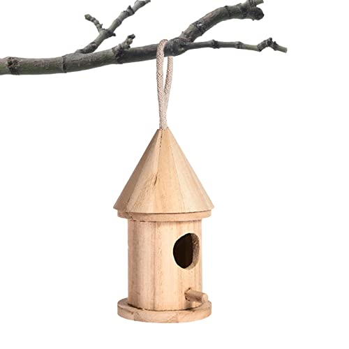 Vogelhäuschen für draußen - Zedernblaues Vogelhaus | DIY Bauernhaus Dekoratives Vogelnest Geschenk für Kolibris, Kardinäle, Drosseln und Wildvögel Pologmase von pologmase
