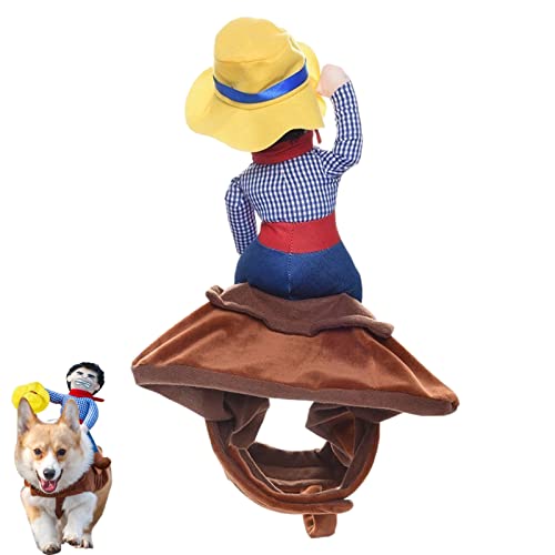 pologmase Hunde-Reitkostü – belüfteter Haustier-Reiteranzug mit Verschlüssen, Hunde-Outfit, Sattelform, Design Geschenk für Partys, Halloween, Weihnachten pologmase Hunde-Reitkostü – belüfteter Haustier-Reiteranzug mit Verschlüssen, Hunde-Outfit, Sattelform, Design Geschenk für Partys, Halloween, Weihnachten von pologmase