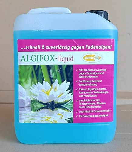pondovit Algenmittel Algifox-Liquid 2500 ml gegen Fadenalgen Teich Koi von pondovit