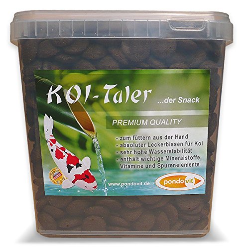 pondovit Koi-Taler Premiumsnack für Kois, Leckerbissen, 5 l von pondovit