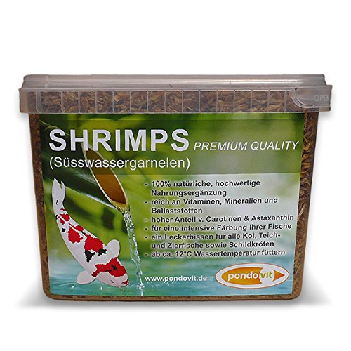 pondovit Shrimps - Premiumsnack Leckerei für Koi, 2.4 l von pondovit
