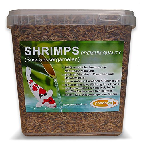 pondovit Shrimps - Premiumsnack Leckerei für Koi, 5 l von pondovit
