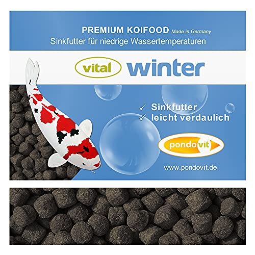pondovit VITAL - Winter Premium Koifutter Sinkfutter 1,5 kg / 3 mm von pondovit