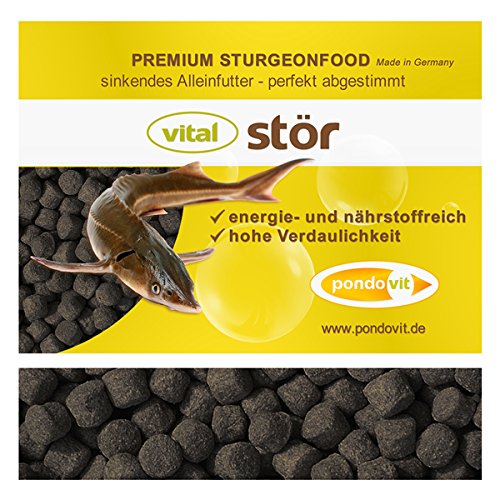 pondovit vital stör Premium Störfutter 1,5 kg / 3 mm Made in Germany von pondovit