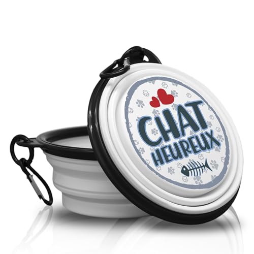Chat heureux - Falt und Tragbarer Hundenapf mit Karabiner für Spaziergänge mit deinen Vierbeiner. Handlich, leicht und vor allem Praktisch. Chat heureux - Falt und Tragbarer Hundenapf mit Karabiner für Spaziergänge mit deinen Vierbeiner. Handlich, leicht und vor allem Praktisch. von power gift