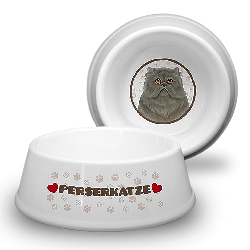 PERSERKATZE - Katzennapf Ø 18cm. Rutschfester Futternapf, Trinknapf für Katzen. Wasserschale, Katzenschüssel auch für Leckereien geeignet. Praktisch, Robust und Langlebig. von power gift