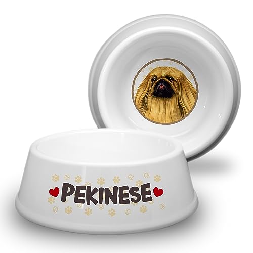 Pekinese Hundenapf Ø 18cm. Rutschfester Futternapf Trinknapf für kleine Hunderassen. Fressnapf, Wasserschale, Haustierschüssel auch für Leckereien geeignet. Praktisch, Robust und Langlebig. von power gift