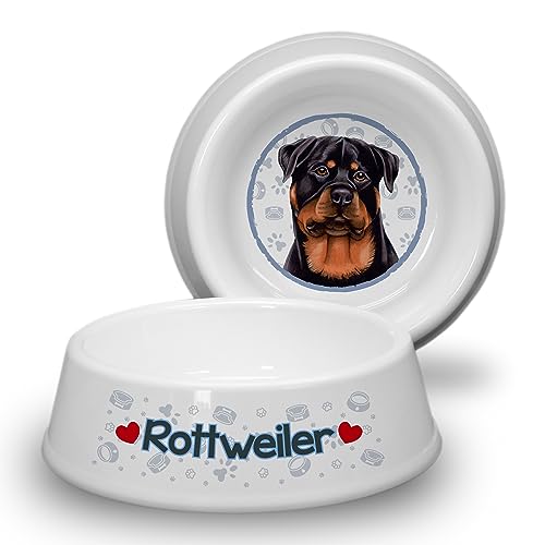 Rottweiler - ABS Hundenapf Ø 21cm. Rutschfester Futternapf/Trinknapf für Hunde. Fressnapf, Wasserschale, Haustierschüssel auch für Leckereien geeignet. Praktisch, Robust und Langlebig. Rottweiler - ABS Hundenapf Ø 21cm. Rutschfester Futternapf/Trinknapf für Hunde. Fressnapf, Wasserschale, Haustierschüssel auch für Leckereien geeignet. Praktisch, Robust und Langlebig. von power gift