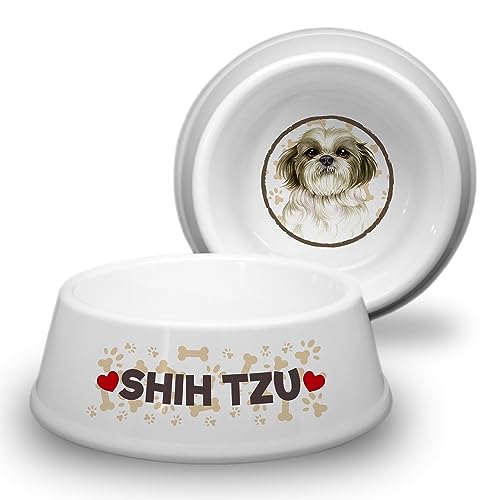 Shih TZU - Hundenapf Ø 18cm. Rutschfester Futternapf Trinknapf für kleine Hunderassen. Fressnapf, Wasserschale, Haustierschüssel auch für Leckereien geeignet. Praktisch, Robust und Langlebig. von power gift