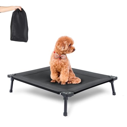 pozico Faltbares Erhöhtes Hundebett – Tragbares Haustierbett mit Metallrahmen, Waschbar & Atmungsaktiv – Ideal für Kleine/Mittelgroße Hunde & Katzen – Für Innen, Außen, Reisen & Camping, S pozico Faltbares Erhöhtes Hundebett – Tragbares Haustierbett mit Metallrahmen, Waschbar & Atmungsaktiv – Ideal für Kleine/Mittelgroße Hunde & Katzen – Für Innen, Außen, Reisen & Camping, S von pozico
