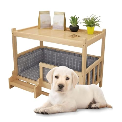 Haustierbett 45 x 30 x 65 cm große Hundehütte aus Naturholz für kleine Hunde mit Nachttisch und Wattepad. Haustiere mit einem Gewicht von 3 kg oder weniger für den Innenbereich Haustierbett 45 x 30 x 65 cm große Hundehütte aus Naturholz für kleine Hunde mit Nachttisch und Wattepad. Haustiere mit einem Gewicht von 3 kg oder weniger für den Innenbereich von ppARK