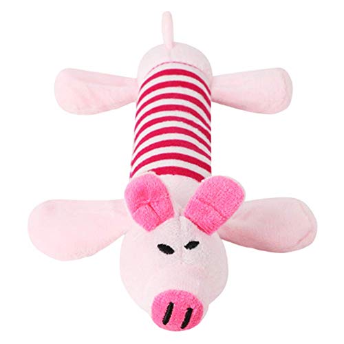 ppactvo Latex Dog Toy Tough Dog Toys For Chewers Puppy Soft Toys Squeaky Dog Ball Dog Toy Squeaky Toys For Dogs Puppy Toys From 8 Weeks Squeaky Toy pink von ppactvo