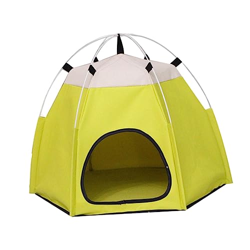 predolo , Haustierzelt, Nest, handgefertigtes Zwingerzubehör, rutschfestes kleines Hundebett, Katzenschlafbett für den Haushalt, zum Spielen, GELB predolo , Haustierzelt, Nest, handgefertigtes Zwingerzubehör, rutschfestes kleines Hundebett, Katzenschlafbett für den Haushalt, zum Spielen, GELB von predolo