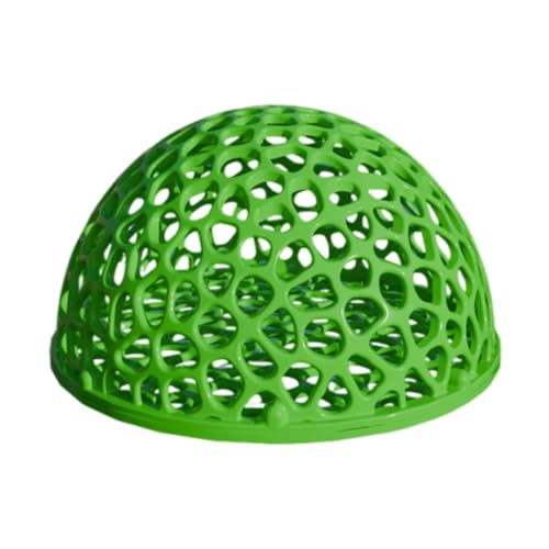 predolo Aquarium Figur Deko Höhle Versteck Haus Aquarium Ornament Rückzugsort mit Kletter- Und Schwimmlöchern aus PP für Zierfischbecken Guppys Garnelen, GrÜn von predolo