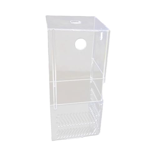 predolo Aquarium-Filter-Eckblende, dreiseitig, mehrschichtig, transparent, Überlaufbox aus Acryl für Aquarien, Zubehör, Dekor, 3 Schichten von predolo