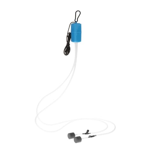 predolo Aquarium Luftpumpe, Sauerstoffpumpe, Kleines Zubehör mit Schlauch, Leise USB Sauerstoffpumpe, Doppelausgang für Stromausfall Im Freien, Blau predolo Aquarium Luftpumpe, Sauerstoffpumpe, Kleines Zubehör mit Schlauch, Leise USB Sauerstoffpumpe, Doppelausgang für Stromausfall Im Freien, Blau von predolo