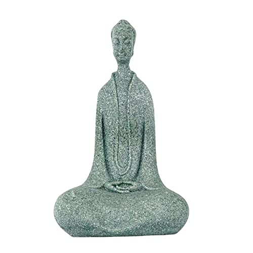 predolo Aquarium-Meditierende Buddha-Statuenskulptur aus Kunstharz, 6x4,5x9,5cm von predolo