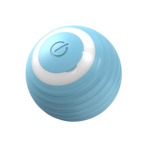 predolo Automatischer Katzenball, bewegliches Spielzeug für Katzen im Innenbereich, hüpfender rollender Ball für die Instinkte von Katzen im Innenbereich, Blau von predolo
