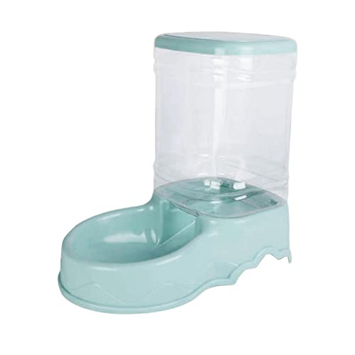 predolo Automatischer Wasserspender für Haustiere Welpennapf Futternapf, Blauer Futterautomat von predolo