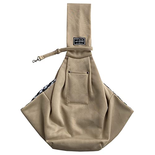 predolo Bequeme Tragetasche für Haustiere, Katzentasche, Handfreie Hundetragetasche Zum Wandern, Khaki von predolo