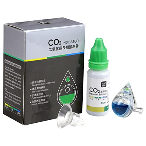 predolo CO2 Indikatorlösung für Aquarien, Flüssigkeitstest für Aquarien, PH Begriffsmonitor, CO2 Blase von predolo