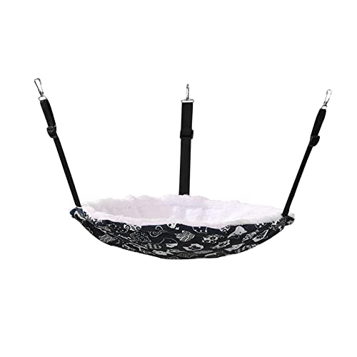 predolo Doppelseitige Katzenhängematte, verstellbares, bequemes, waschbares, rundes Hängebett für kleine Hunde, Stil A predolo Doppelseitige Katzenhängematte, verstellbares, bequemes, waschbares, rundes Hängebett für kleine Hunde, Stil A von predolo
