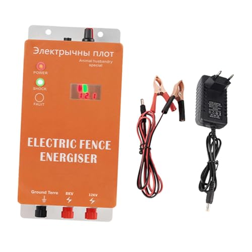 predolo Electric Zaun Viehzustände leicht zu bedienen zu verwenden, tragbares kompaktes Elektrozaunladegerät für Viehvieh von predolo