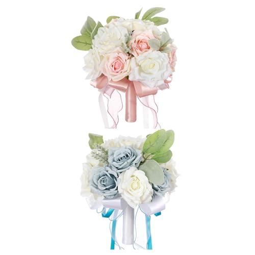 predolo Exquisites Blumenarrangement für feierliche Anlässe, Blau und Rosa predolo Exquisites Blumenarrangement für feierliche Anlässe, Blau und Rosa von predolo