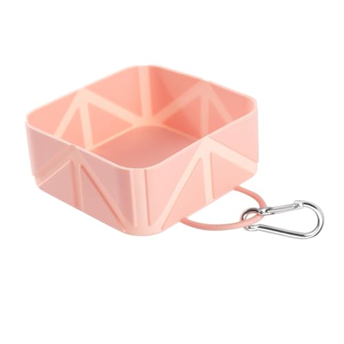 predolo Faltbarer Reise Hundenapf 10,5 X 10,5 X 4,5 cm, Multifunktionaler Tragbarer Futternapf, Haustier Tränkeschale für Picknicks Und Wanderungen, Rosa predolo Faltbarer Reise Hundenapf 10,5 X 10,5 X 4,5 cm, Multifunktionaler Tragbarer Futternapf, Haustier Tränkeschale für Picknicks Und Wanderungen, Rosa von predolo