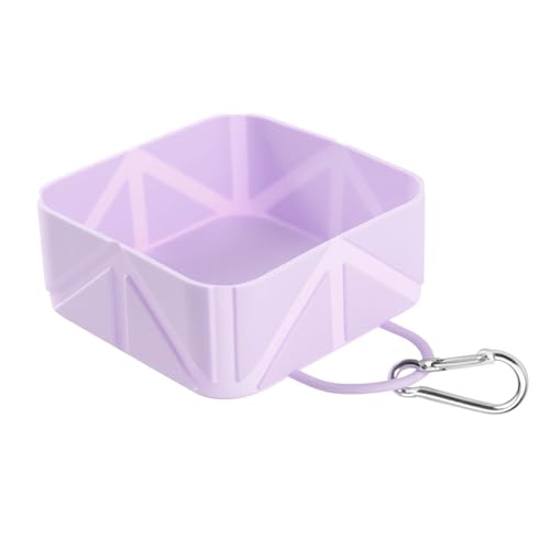 predolo Faltbarer Reise Hundenapf 10,5 X 10,5 X 4,5 cm, Multifunktionaler Tragbarer Futternapf, Haustier Tränkeschale für Picknicks Und Wanderungen, Violett predolo Faltbarer Reise Hundenapf 10,5 X 10,5 X 4,5 cm, Multifunktionaler Tragbarer Futternapf, Haustier Tränkeschale für Picknicks Und Wanderungen, Violett von predolo
