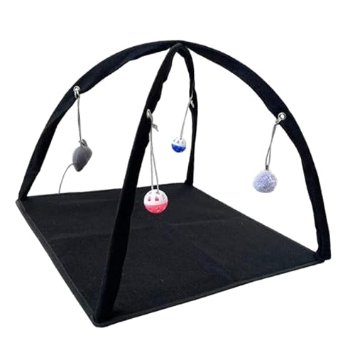 predolo Faltbares Kätzchenzelt, Haustier-Spielbett, Spielzeug, Haustier-Schlafunterlage, Katzen-Aktivitätszentrum für Kätzchen, SCHWARZ predolo Faltbares Kätzchenzelt, Haustier-Spielbett, Spielzeug, Haustier-Schlafunterlage, Katzen-Aktivitätszentrum für Kätzchen, SCHWARZ von predolo