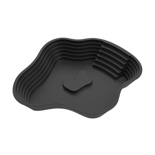 predolo Futter Und Wassernapf für Reptilien mit Rampe, Schildkröten Badebecken, Aquarium Ornament, Extra Große Wasserschale für Reptilien, für Geckos, Schlan, Schwarz predolo Futter Und Wassernapf für Reptilien mit Rampe, Schildkröten Badebecken, Aquarium Ornament, Extra Große Wasserschale für Reptilien, für Geckos, Schlan, Schwarz von predolo