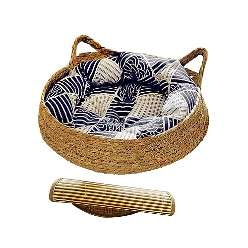predolo Gemütlicher Schlaf für Haustiere - Weiches Bettchen für Ihren, Blaues Kissen 43x14cm predolo Gemütlicher Schlaf für Haustiere - Weiches Bettchen für Ihren, Blaues Kissen 43x14cm von predolo
