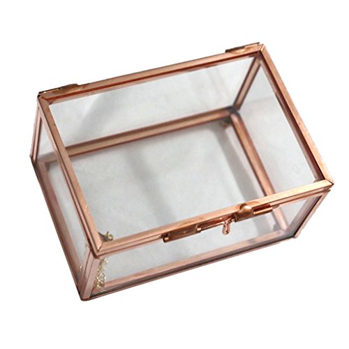 predolo Geometrische Glas Hochzeitsgeschenk BO, Empfang Drop Box, Tischdekoration, Geometrische Terrarium Box, 10 x 7 x 6 cm Rosegold predolo Geometrische Glas Hochzeitsgeschenk BO, Empfang Drop Box, Tischdekoration, Geometrische Terrarium Box, 10 x 7 x 6 cm Rosegold von predolo